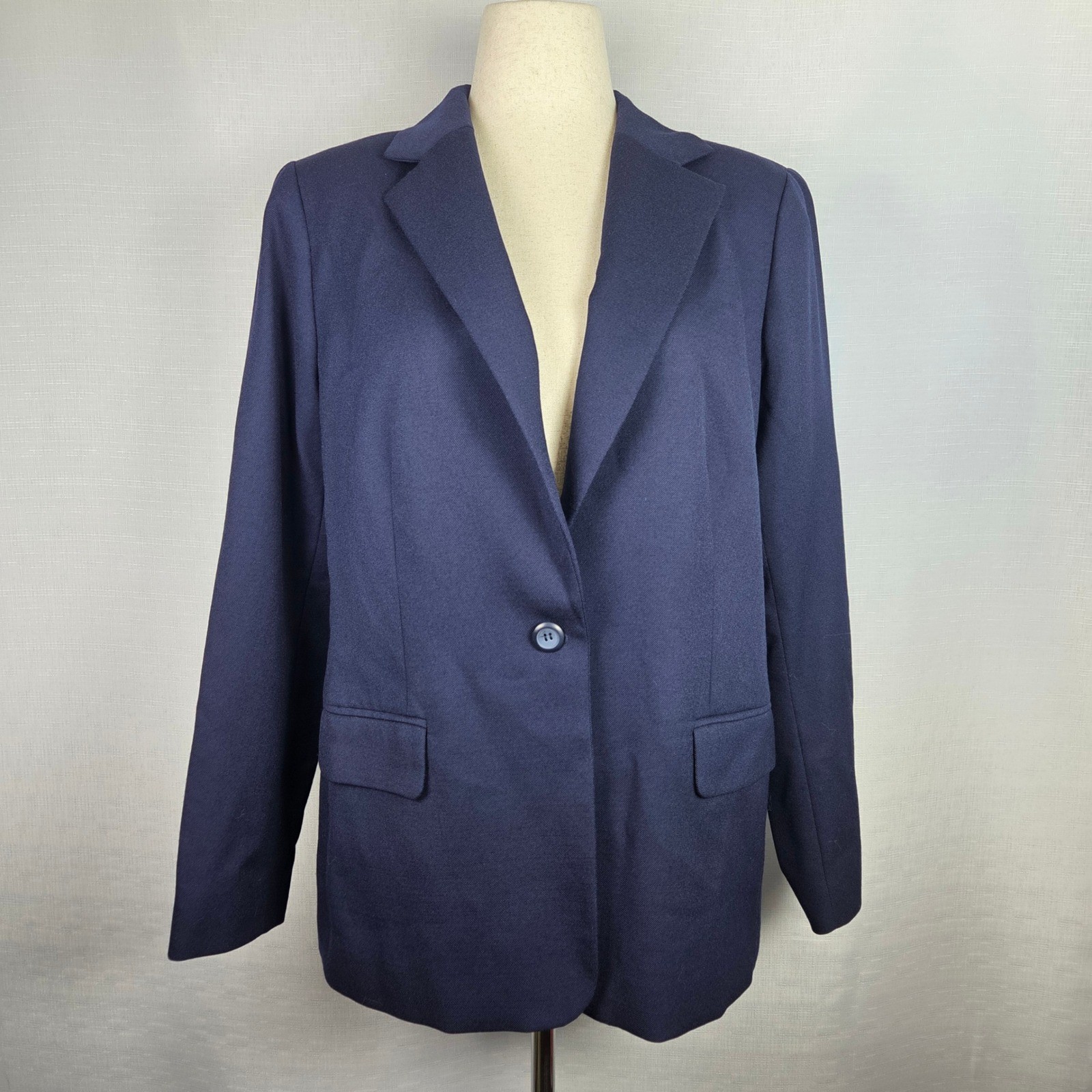 Pendleton Blazer Navy Blue Single Button Secretar… - image 2