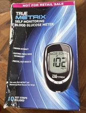 True Metrix Blood Glucose METER KIT, including 10 strips  EXP 09/2026 VIEW PICS