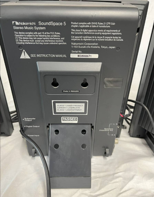 Nakamichi SoundSpace 5 Japan 3-CD Changer Stereo System FM/AM