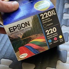 Epson 220XL 220 Multi-Pack Ink Cartridges Black Cyan Magenta Yellow XP-420 WF
