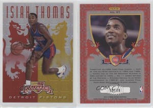 2012-13 Panini Crusade Crusade Red /99 Isiah Thomas #97 HOF