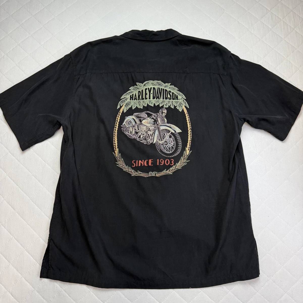 Harley-Davidson Silk Casual Button-Down Shirts for Men for sale | eBay