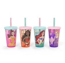 Disney Princess 16.5oz 4pk Plastic Color Change Tumblers -Zak Designs