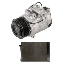 For BMW 535i xDrive 2011 2012 2013 AC Compressor w/ A/C Condenser & Drier CSW
