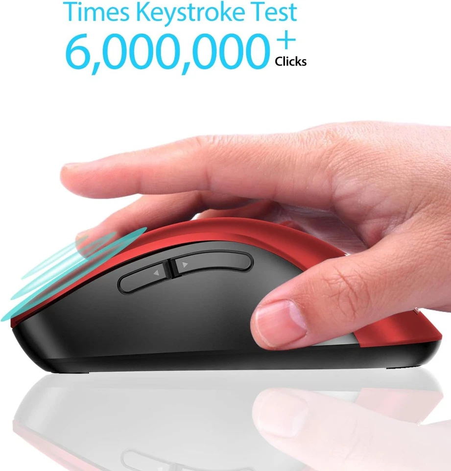 Memzuoix 2.4G Wireless Mouse 1400 DPI Optical Cordless Mouse with USB Receiver 5 - Image 4 of 4