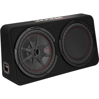 Kicker 48TCWRT122 CompRT 12'' subwoofer in thin profile enclosure, 2ohm