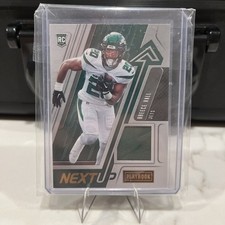 2022 Panini Playbook Next Up #NU-14 Breece Hall Patch RC New York Jets 