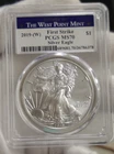 2019 (W) US Silver Eagle $1 PCGS MS70 West Point