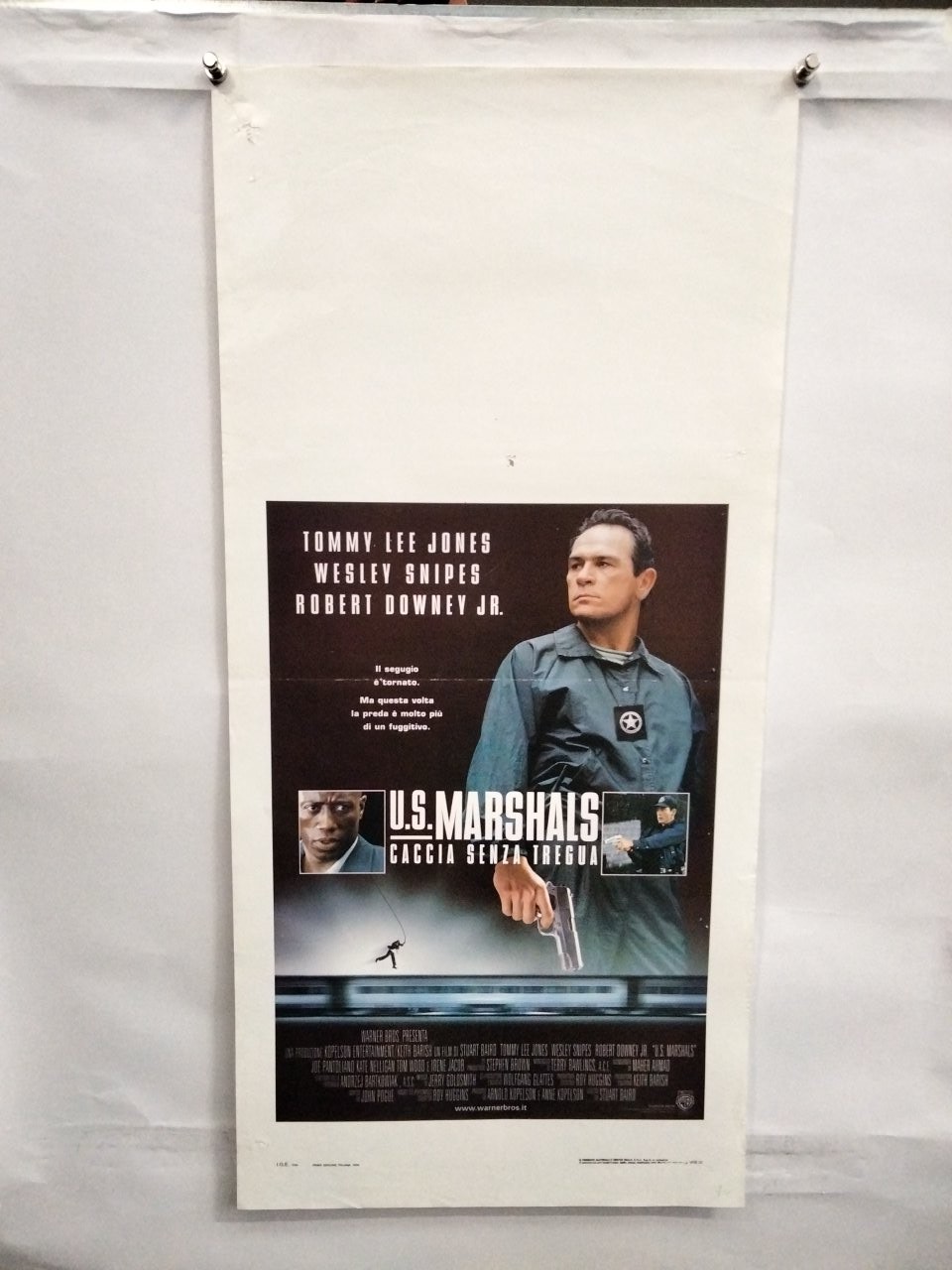 Locandina originale film U.S. Marshals - Caccia senza tregua (1998) - Regia di Stuart Baird