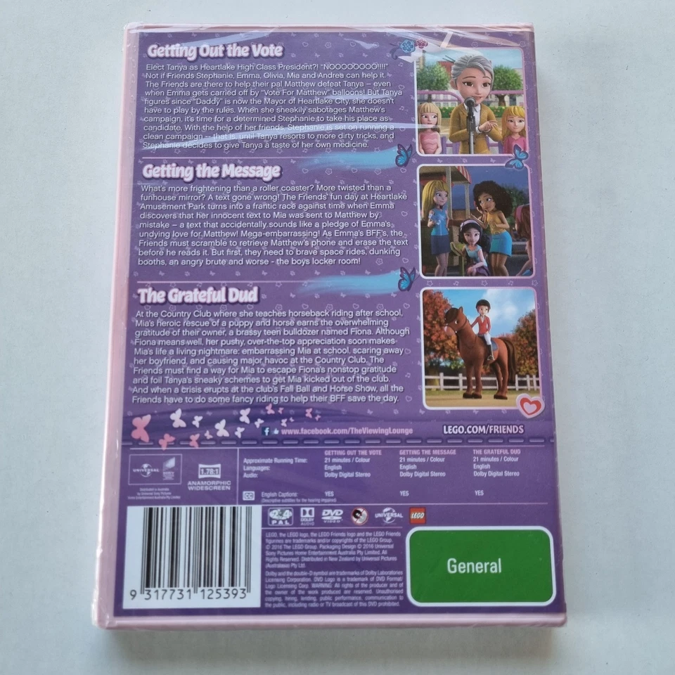 Lego Friends - Triple Pack (DVD, 2016) PAL Region 2&4 (Getting Out The Vote, The - Image 3 of 4