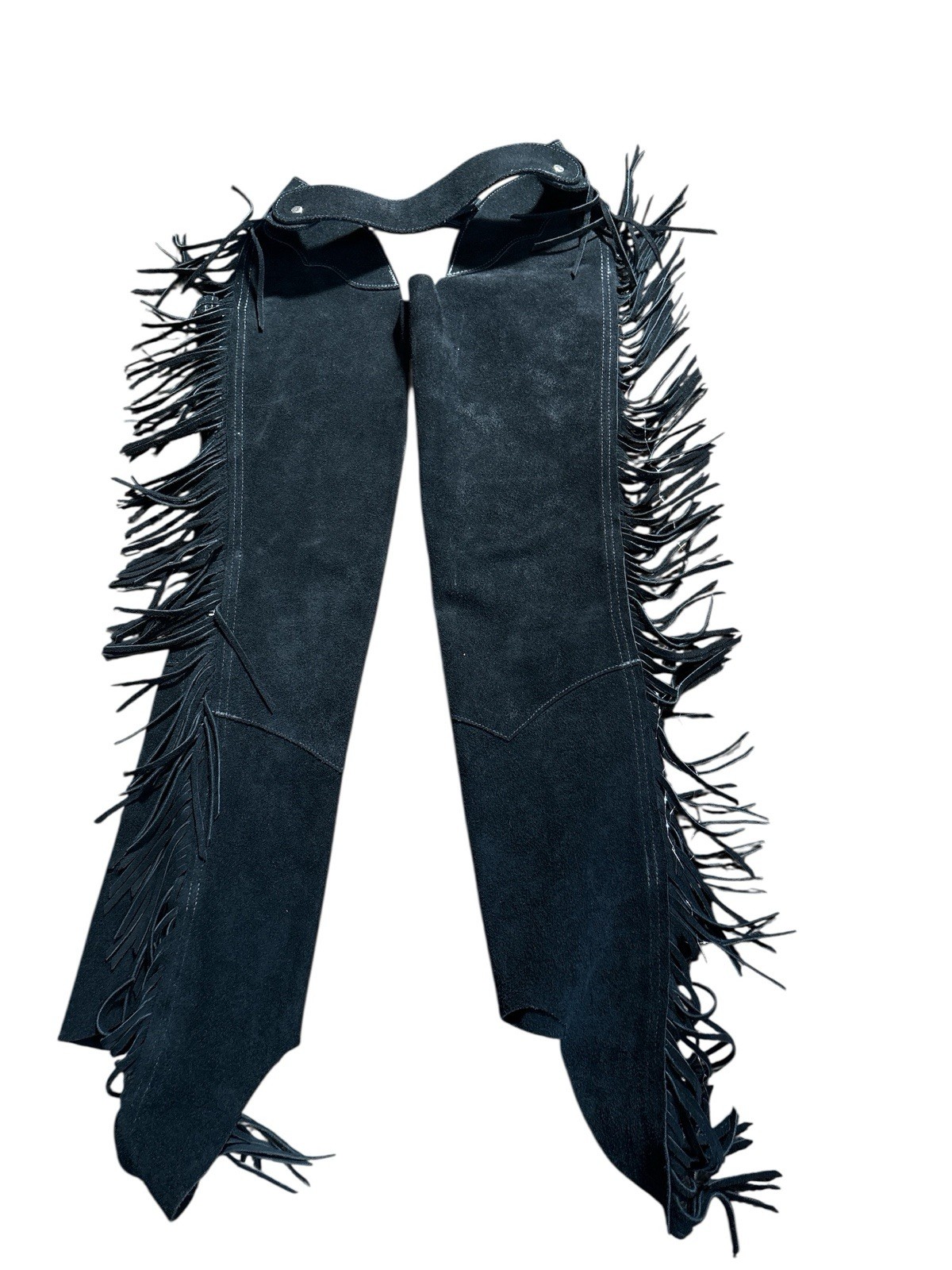 Barnstable Leather Horse Riding Chaps Zip Up Black Suede Size 10