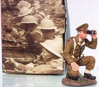 KING & COUNTRY FIELDS OF BATTLE FOB024 KNEELING BRITISH OFFICER WITH BINOS