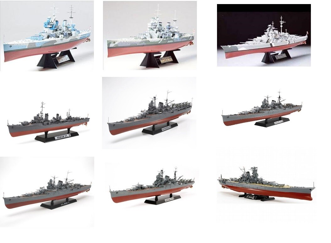 Tamiya Ships 1350 Scale Model Kits Choice available from Battleships to Subs eBay