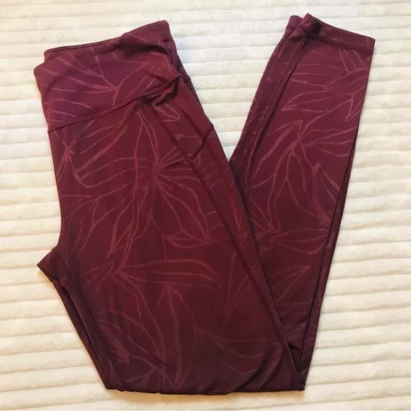 sweaty-betty all day full length embossed floral print leggings
