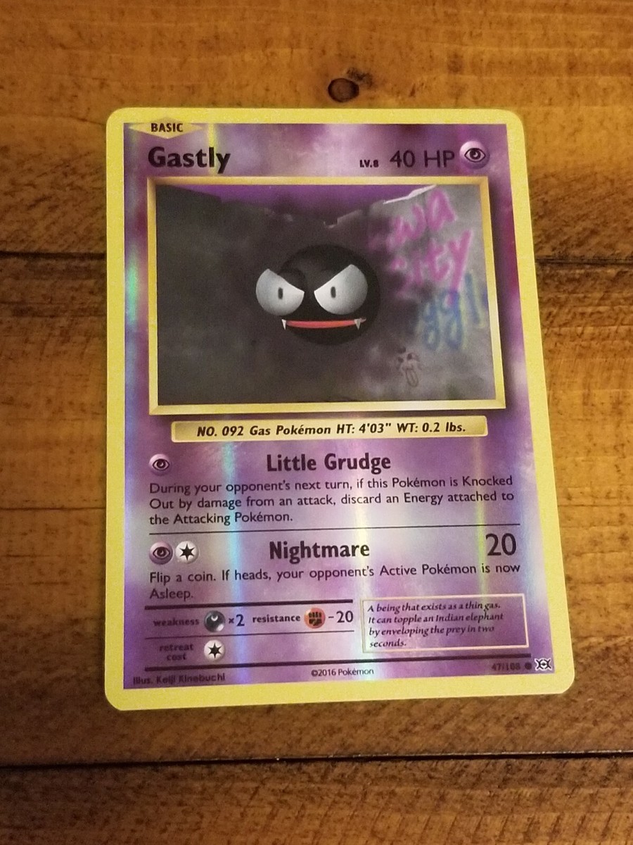 rare gastly pokemon card - 092/165 - Pokemon 151 - Reverse Foil 20 Retreat Cost GASTLY 47/108 Reverse Holo Rare