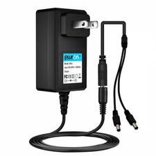 12V 1.5A AC Adapter Charger For CCTV Camera  2 Way Splitter Power Supply Cord