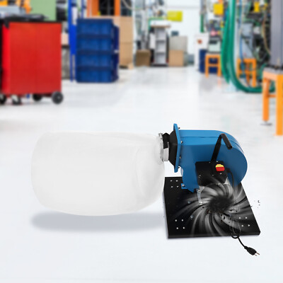 550 CFM 1HP Potable 14.8-Gallon Bag Dust Collector Wall-mounted Design 110V 750W