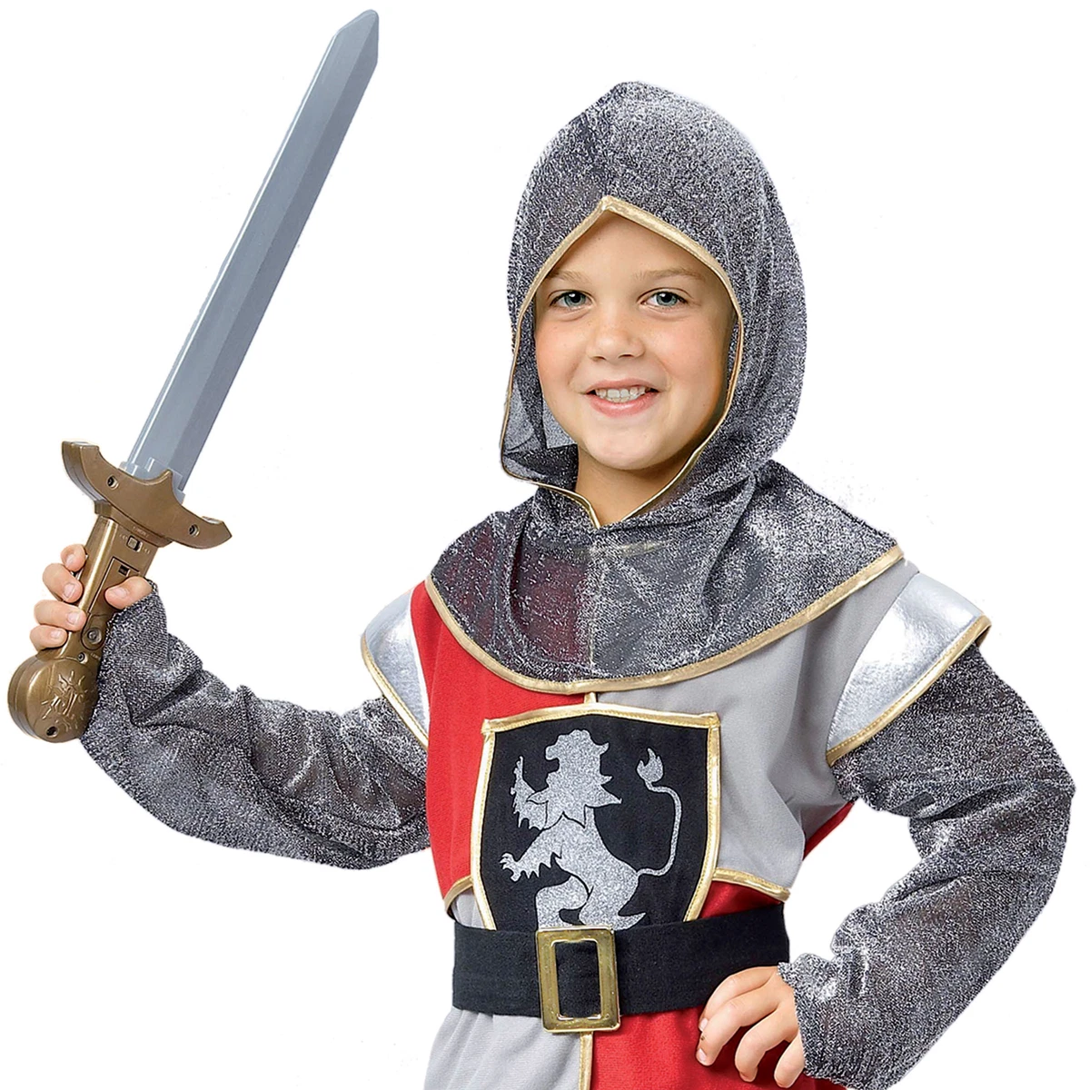 Costume da cavaliere completo per bambini con armatura da