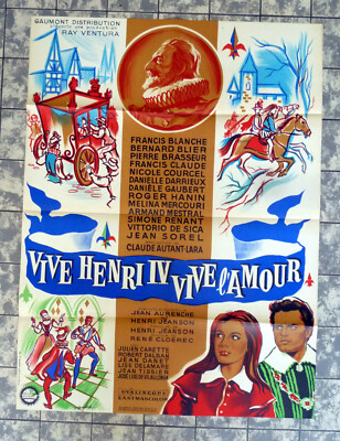 Vive Henri IV... vive l'amour!  A1-FILMPOSTER FRENCH 1-Sheet Affiche ´61 France 