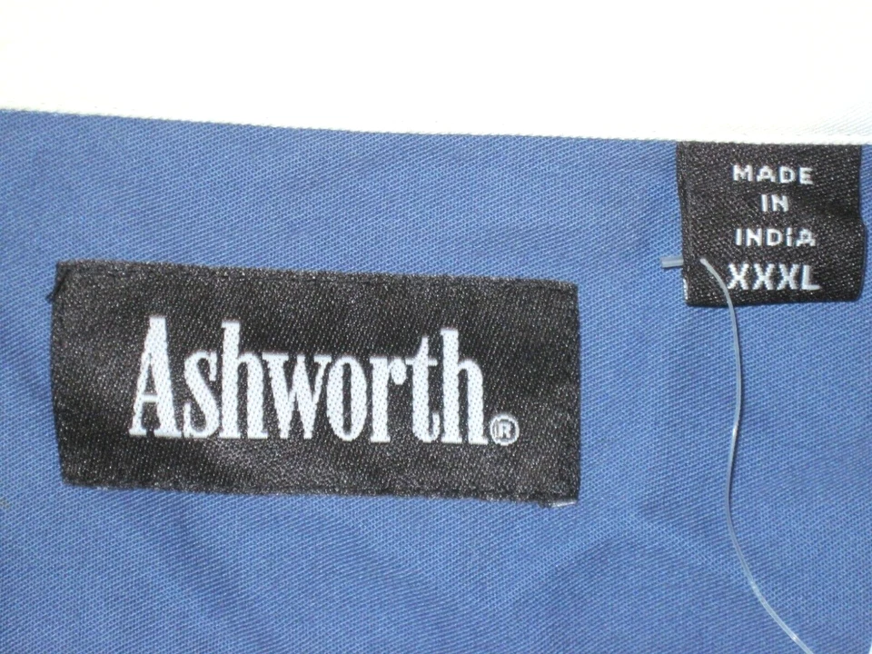Ashworth Deep Blue Long Sleeve Cotton Oxford Dress Shirt 3XLT NWT - Image 4 of 4