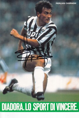 Photo Pierluigi Casiraghi Avec Autographe – Carte Juventus, Neuve