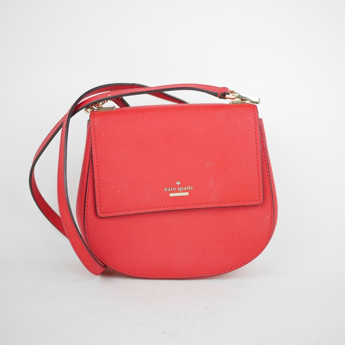 KATE SPADE Purse Red pebbled leather crossbody purse  display picture 2