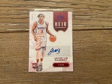 2020-21 Panini Court Kings Jahmi'us Ramsey Heir Apparent Violet Auto 6/49 SP