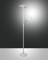 Fabas Luce Led Stehleuchte Ideal >90Ra 1880X460Mm 40+8W Warmweiß Weiß Dimmbar