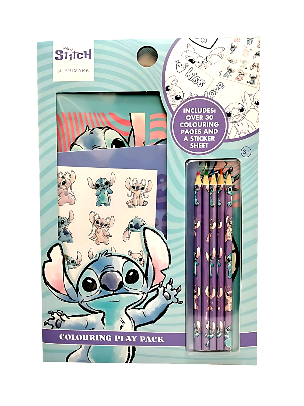 Disney Lilo Stitch Colouring Set Play Pack Colouring Pad Pencils ...