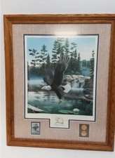 “Boundary Waters" Eagle 1990 Limited And Collector’s Edition By Leo Stans Signed