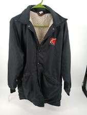 Vtg Pla-Jac by Dunbrooke Saturn Plant Fleece Lined Navy Blue Jacket. Sz 40 Read