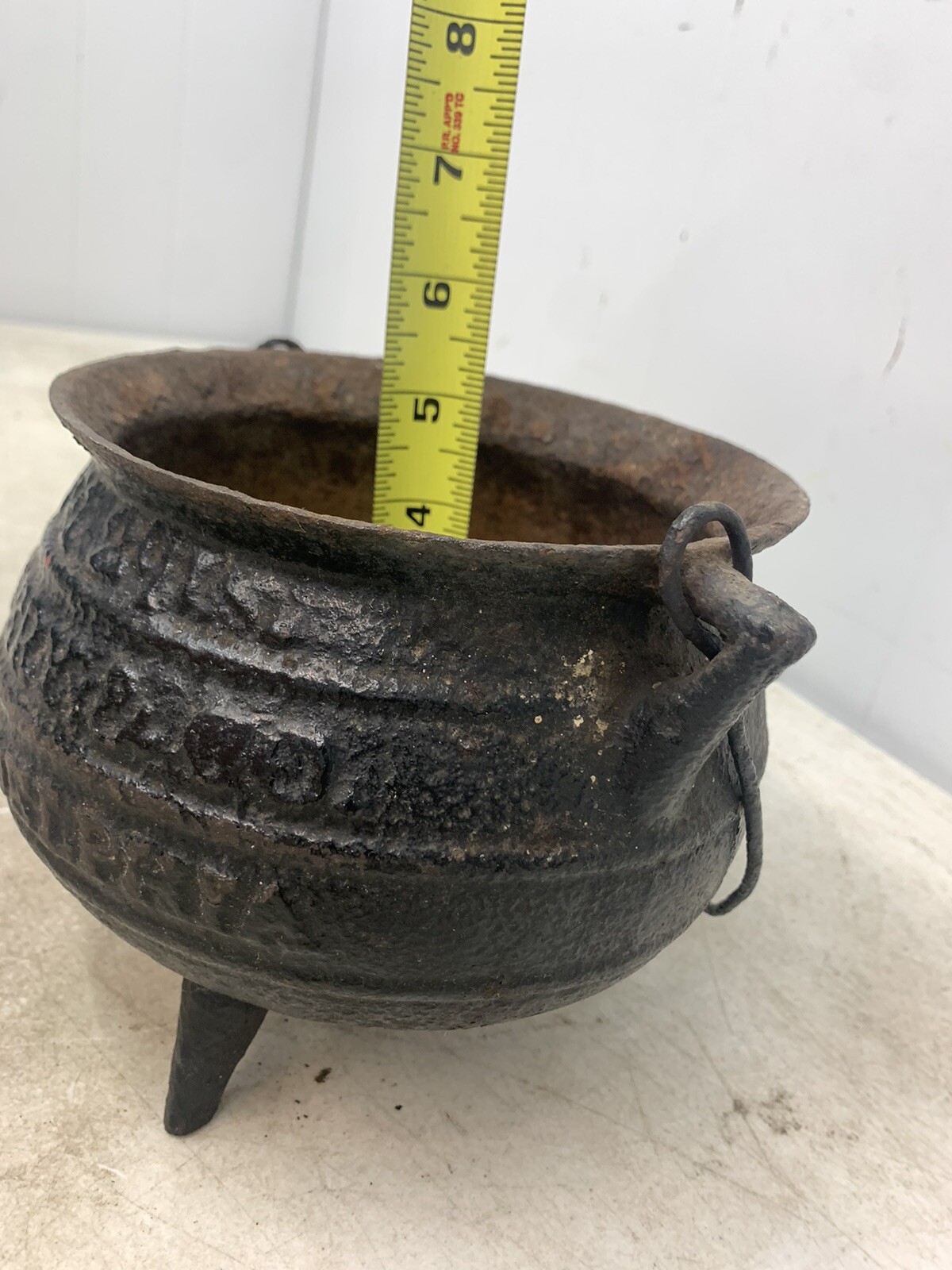 Antique Savery Co Kettle Cauldron 3 Leg Pot Philadelphia eBay