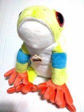 Wild Republic Red Eyed Tree Frog 12" Plush Stuffed Beanbag Animal Toy