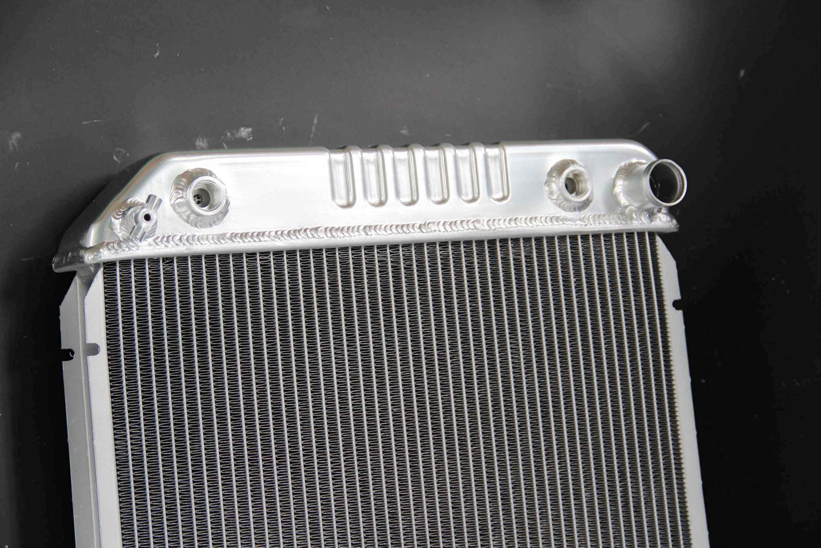 Stamped Radiator KKS STAMPED TANK 3 Row Radiator For 1985-1995 Cadillac DeVille ...