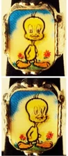 1960's Vari Vue Looney Tunes Tweety Bird Flicker Ring