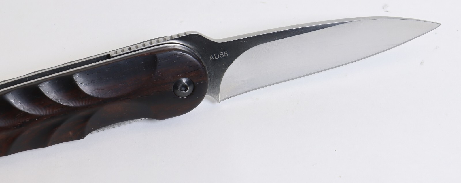 Hikari Japan Higo Flipper Liner Lock AUS8 SS Cocobolo Wood Handle Pocket Knife