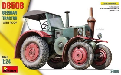 MiniArt 24010 Deutscher Traktor D8506 im Maßstab 1:24 mit Dach