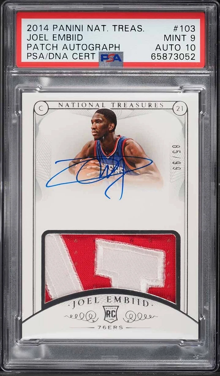 Joel Embiid 10 Graded Basketball Autographed Sports Trading
