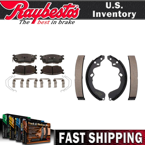 D707 & D828 Ceramic Brake Pads Set (8 Pcs) - Front & Rear For 2000-2004 Toyota Avalon, 1999-2003 Solara, 2000-2001 Camry