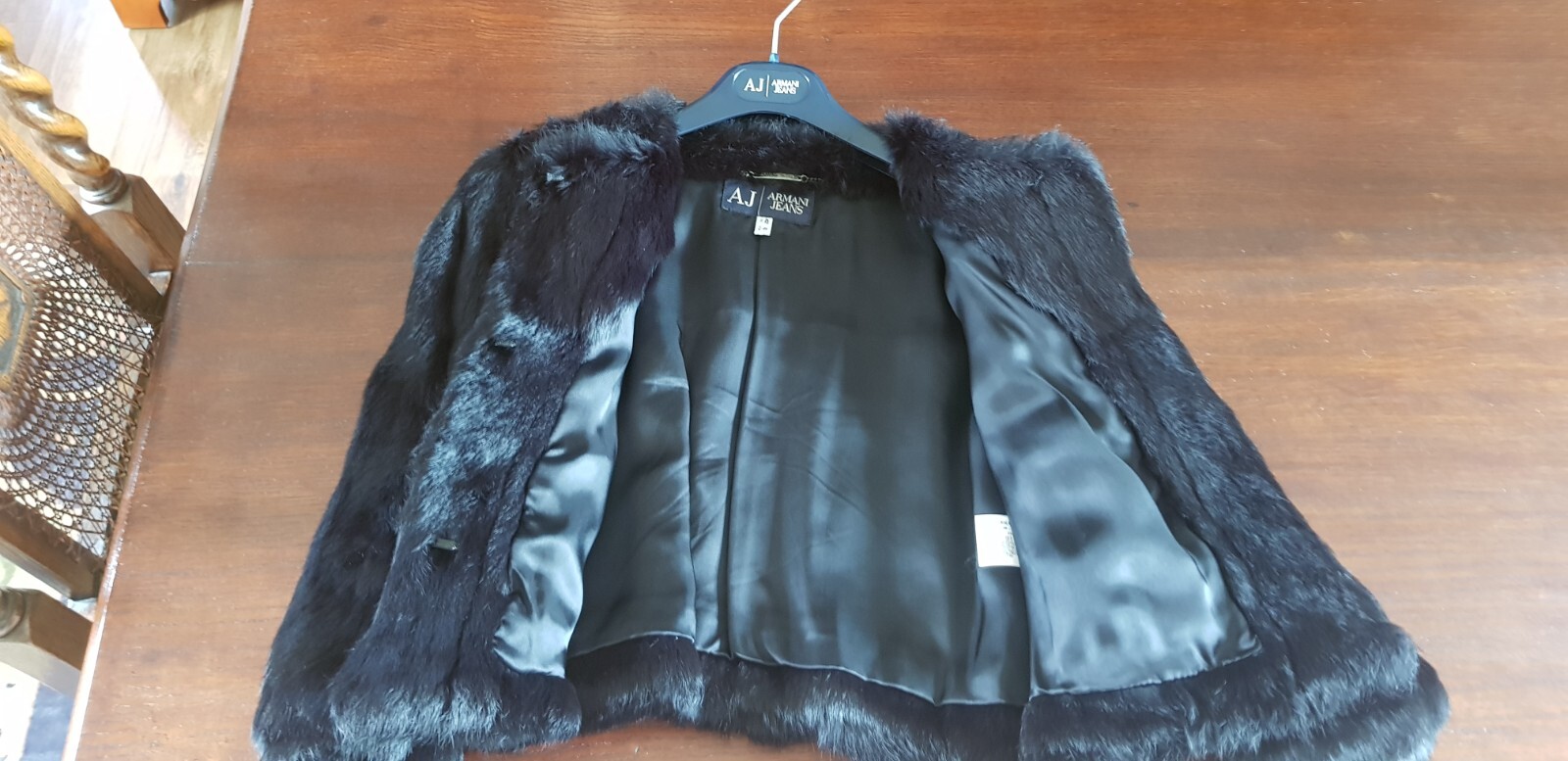  Rare Original Giorgio Armani rabbit fur jacket size 8 /10 image 5