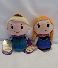 Hallmark Disney Itty Bittys  Frozen Anna and Elsa 4.5" Plush Stuffed Toys