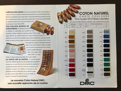 ALTER KATALOG VERKAUFSBUCH DMC NÄHGARN 100% NATURFASERN BAUMWOLLE