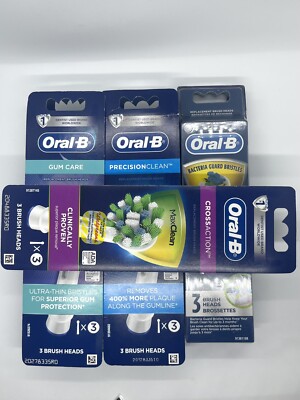 Oral-B Replacement Brush Heads Sensitive Gum Care+More - 3 Count (Lot of 7)