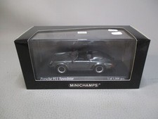 AT125 MINICHAMPS 1/43 PORSCHE 911 SPEEDSTER 1988 Ref 430066135 GREY METALIC