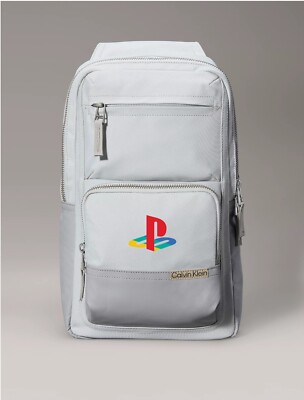 Calvin Klein Custom PlayStation Logo Utility Sling Bag Unisex Backpack