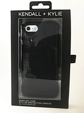 KENDALL + KYLIE Black Textured Cell Phone Case for iPhone 8 & 7