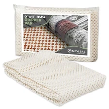 Nevlers Premium Grip and Non Slip Rug Pad 4 x 6 feet Area Rug Pad