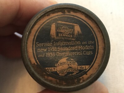 1935 Chevrolet Standard Models Service Information Vintage Empty Tin