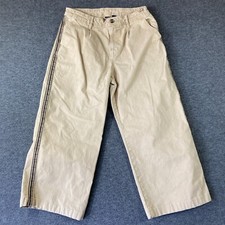 American Eagle High Rise Baggy Wide Leg Beige Denim Jeans Womens Size 6