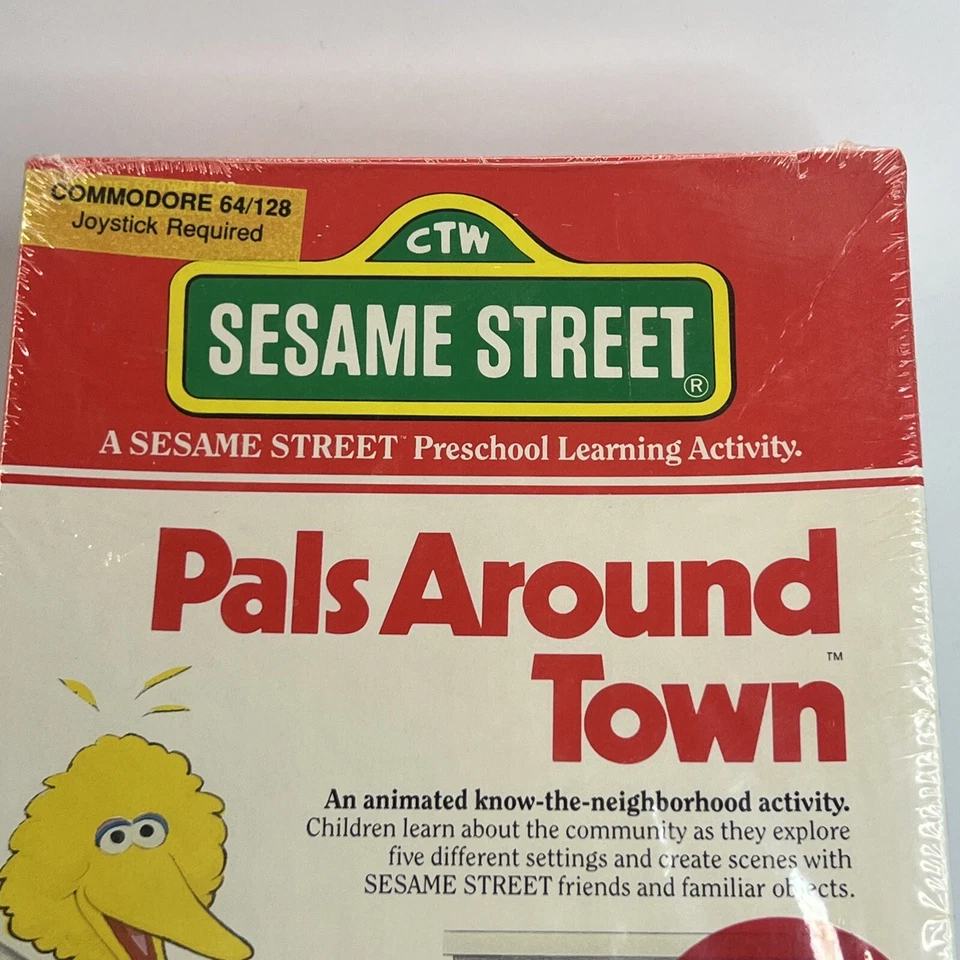 1987 SESAME STREET PALS AROUND TOWN COMMODORE 64 SEALED RARE (should Grade High) - Image 2 of 4